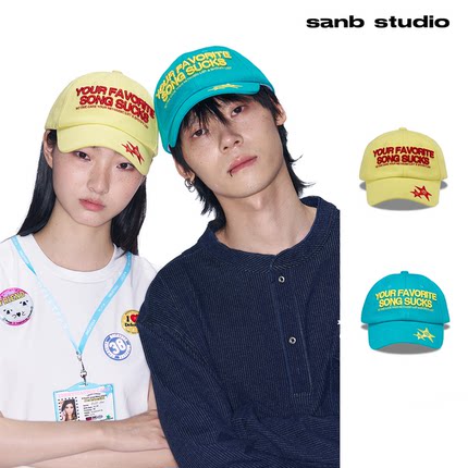 SANB 音乐标语小众通勤原创百搭鸭舌帽棒球帽子男女情侣礼物防晒
