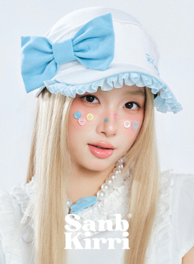 SANB绑带帽套头帽修饰脸型千禧