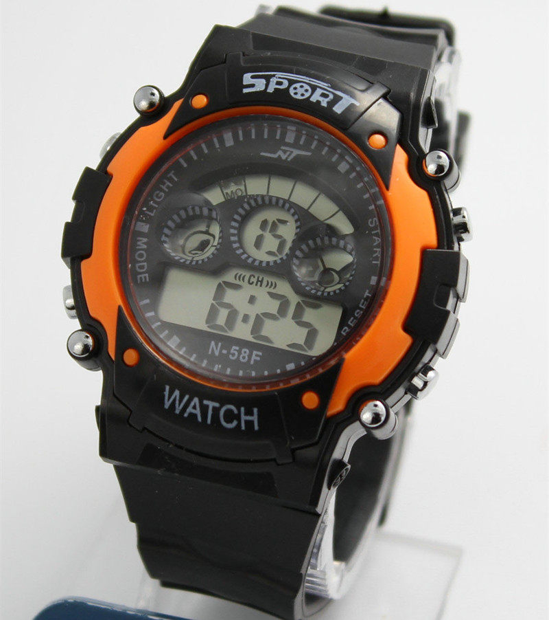 包邮 学生表 七彩夜光 便携式学生考试电子表 数字大老人钟表