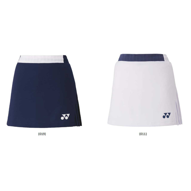 日本YONEX尤尼克斯羽毛球大赛服女2022新款运动速干半身短裙白色