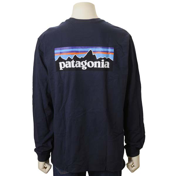 Patagonia巴塔哥尼亚休闲长袖男士长袖T恤 海军蓝