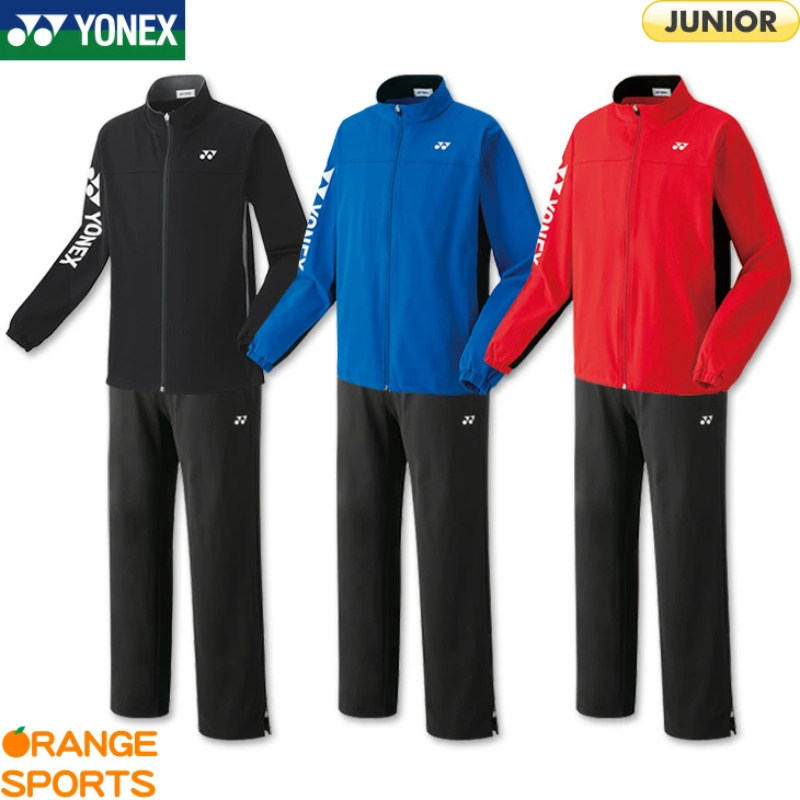 日本YONEX尤尼克斯儿童羽毛球服运动套装青少年针织保暖外套长裤