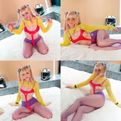 四件套 性感可爱火辣妖艳高叉连体衣DS夜店钢管热舞KTV迪厅演出