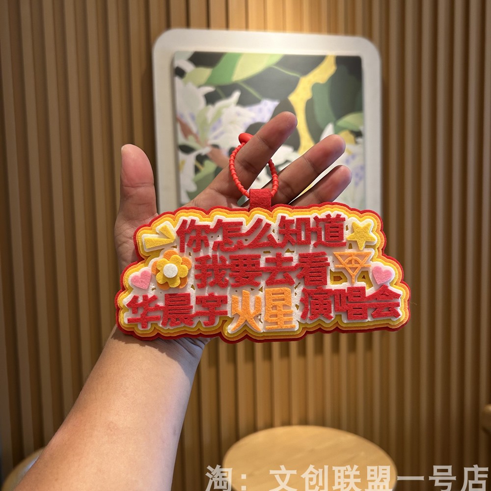 你怎么知道我要去看华晨宇演唱会应援火星周边Q版大头不织布挂件图片
