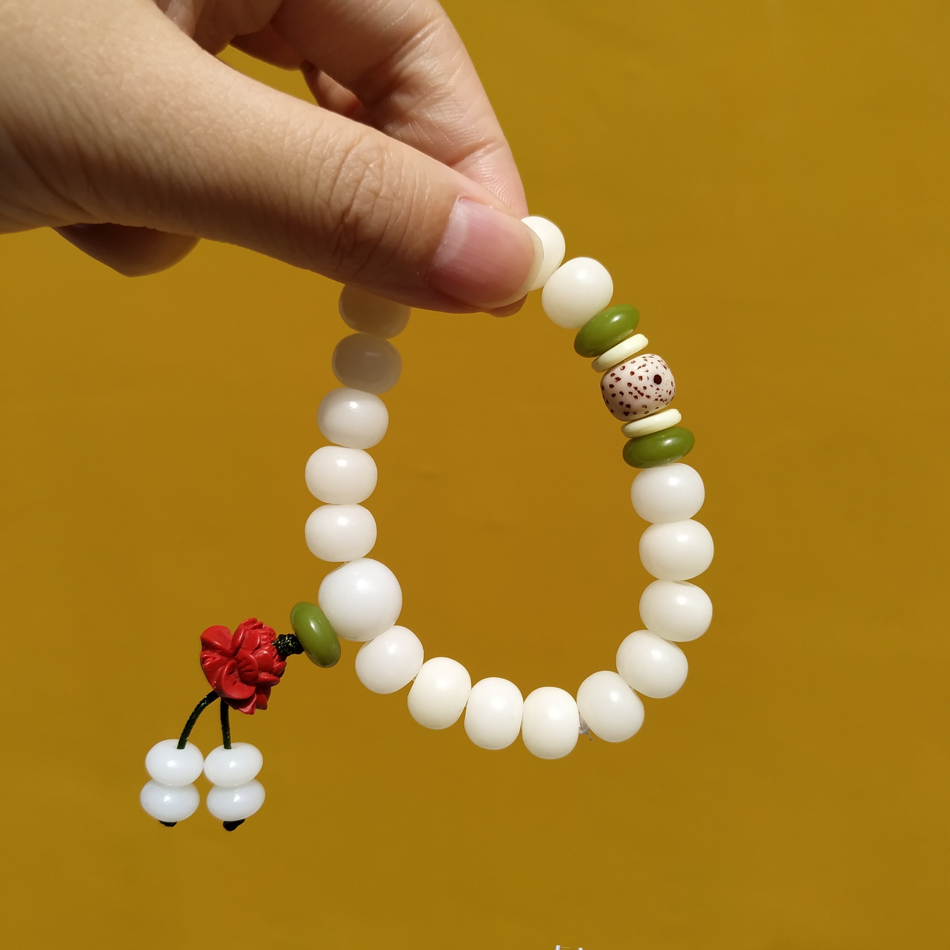 杭州上天竺白玉菩提手串