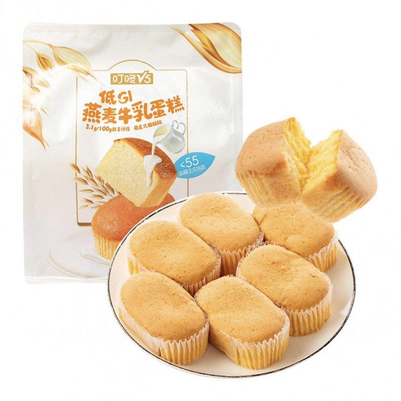 叮咚 V5 低GI 燕麦牛乳蛋糕 280g