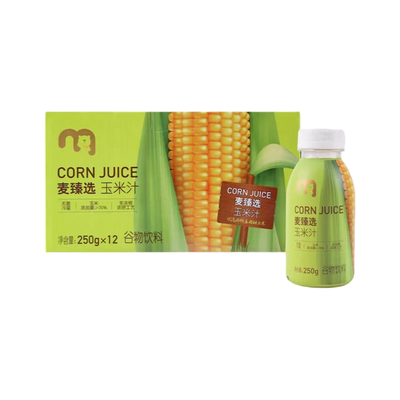 麦德龙麦臻选玉米汁250g*12瓶