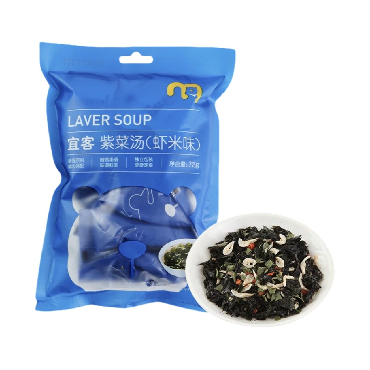 麦德龙宜客紫菜汤虾米味72g