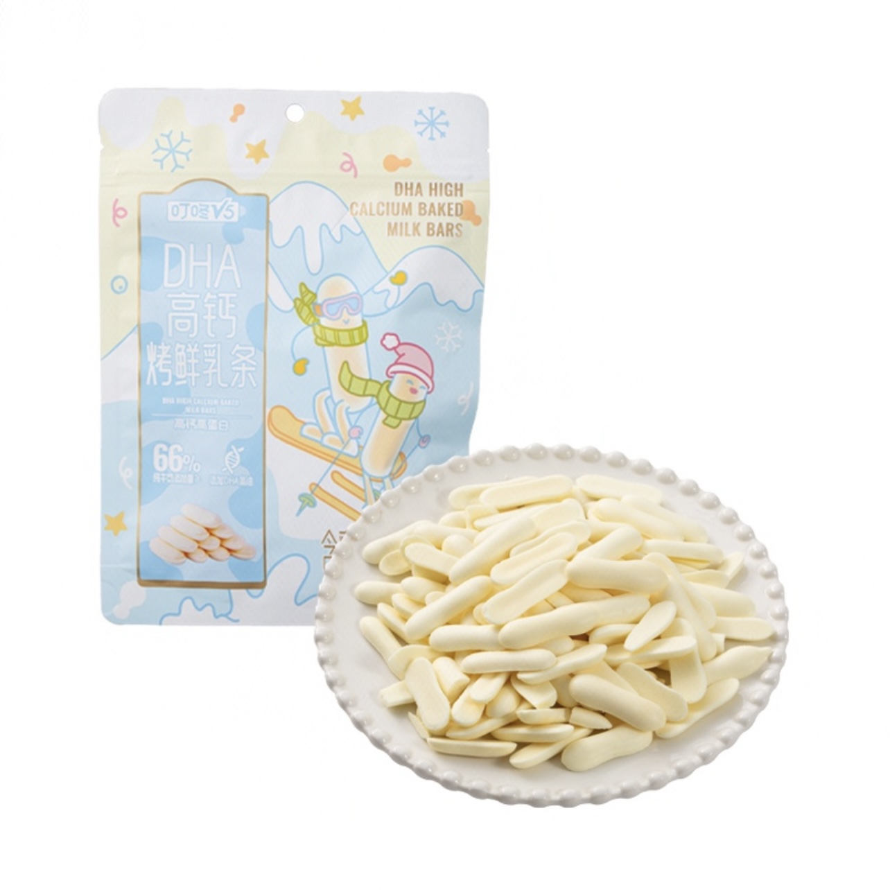 叮咚V5DHA高钙烤鲜乳条70g