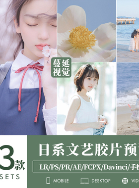 LR预设文艺风调色PS清新人像静物PR/FCPX像素蛋糕滤镜lut飞思剪映