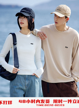 PSO Brand男装女装发热保暖内衣圆领长袖T恤修身显瘦内搭打底衫女