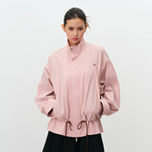 撞色抽绳运动翻领风衣外套女休闲宽松拉链夹克春季 PSO Brand女装