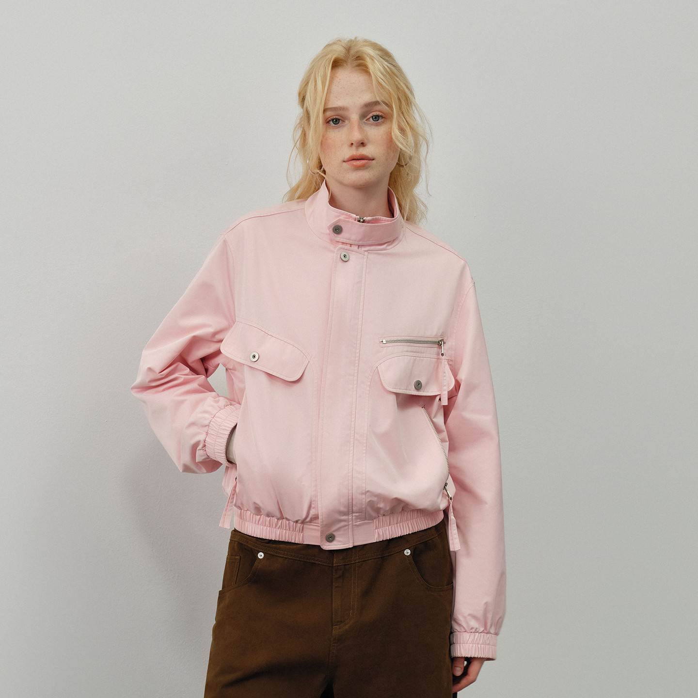 PSO Brand男装女装薄款短宽立领拉链风衣外套女休闲夹克情侣装,男装,夹克,淘宝优惠券,粉丝福利购,淘宝优惠卷