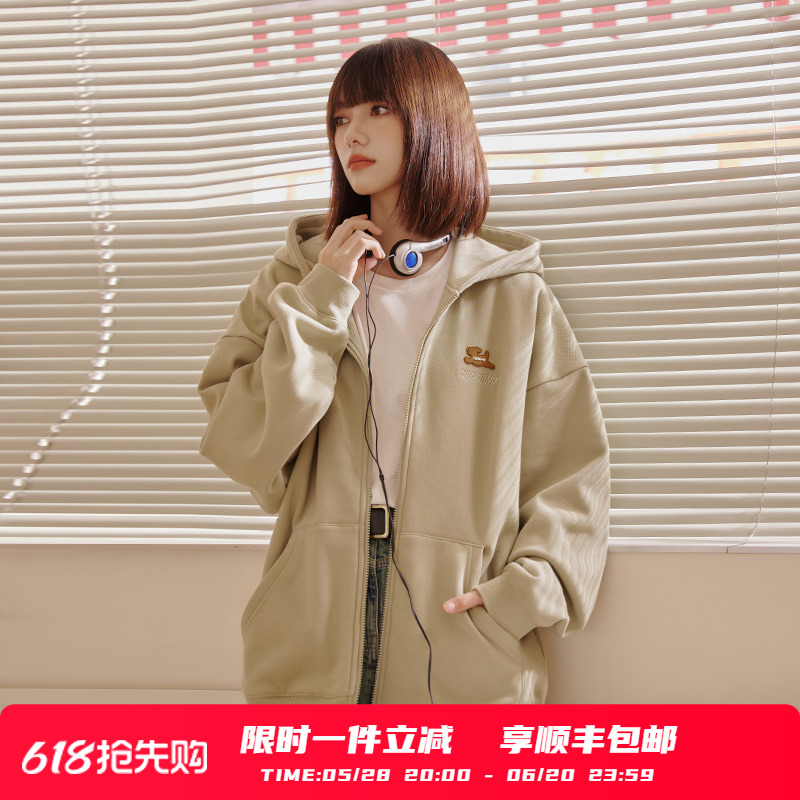 连帽外套可爱小狗开衫
