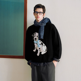 RL风Vintage围巾斑点狗仿兔绒宽松针织衫 女装 毛衣 Brand男装 PSO