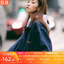 PSO Brand 秋季港风国潮飘带教练工装夹克水洗潮牌情侣短款外套男