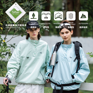 女装 Brand男装 PSO 防风防水半拉链冲锋衣夹克外套 三防户外