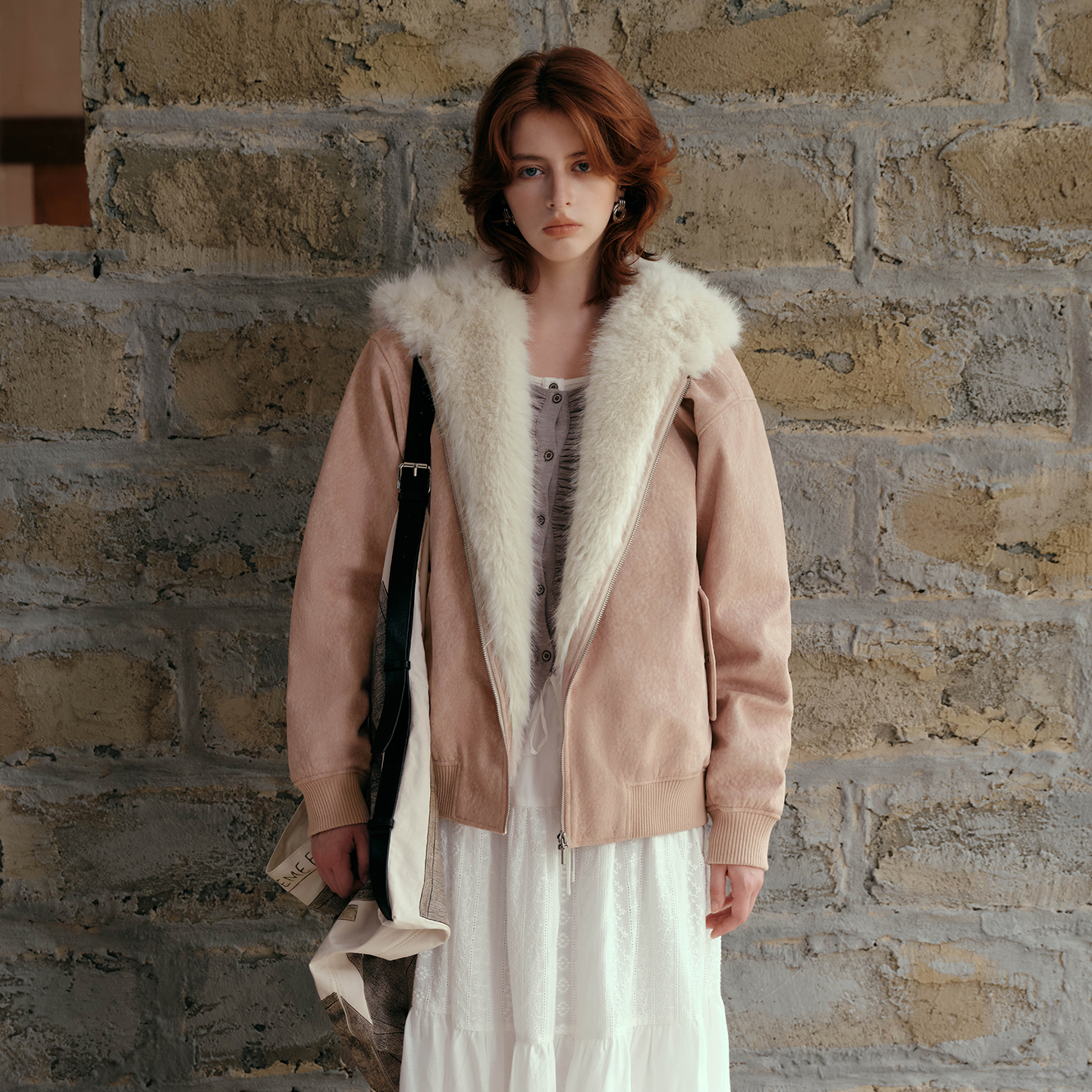 PSO Brand男装女装毛领宽松夹克棉服外套情侣装保暖棉衣潮牌冬季