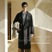 Brand男装 大衣外套冬季 女装 风衣宽松长袖 潮牌 复古立领中长款 PSO