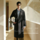 大衣外套冬季 PSO 潮牌 复古立领中长款 风衣宽松长袖 Brand男装 女装