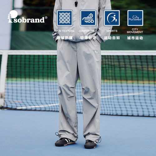 PSO Brand 男装女装轻薄款运动休闲裤工装裤宽松2024年新款潮牌伞