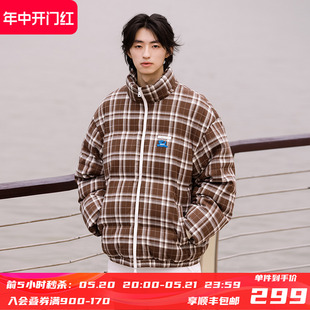 加绒加厚情侣外套 可爱小狗提花纹理白鸭绒羽绒服男冬季 Brand PSO