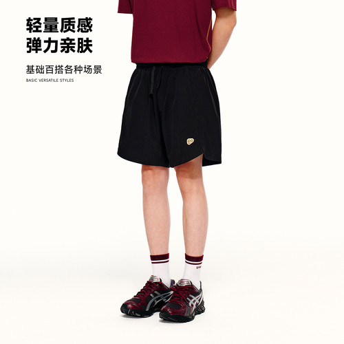 PSO Brand男装女装抽绳弹力基础款运动短裤跑步休闲风衣裤子夏季