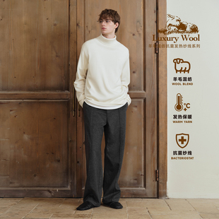 老钱风羊毛复古针织毛衣高领长袖 PSO 女装 男装 毛线衣外套冬 Brand