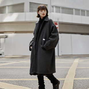 Brand男装 单排扣毛呢大衣中长款 女装 款 风衣呢子外套冬 插肩袖 PSO