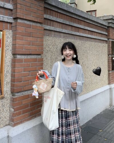 krismerryland秋冬日系格子百搭休闲阔腿裤