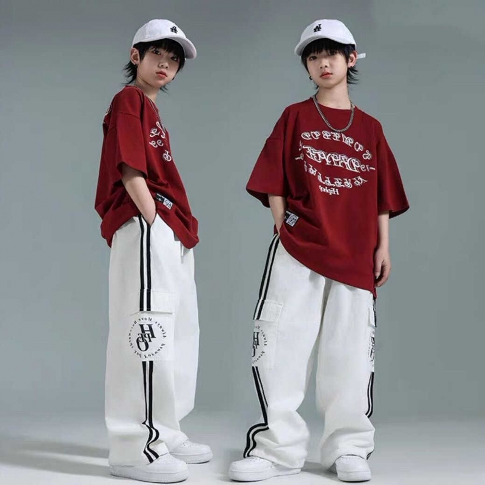 hiphop夏季街舞宽松潮服套装裤子