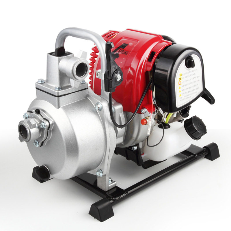 汽油抽水机 1寸农用 家用便携式小型 浇菜自吸灌溉迷你四冲程水泵