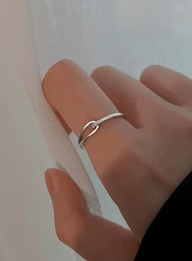 今饰有约女纯银简约戒指