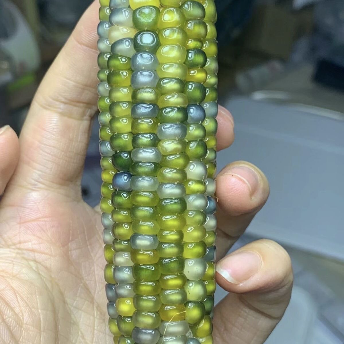 天然石算盘珠散珠串珠手链项链配饰手工diy半成品饰品配件