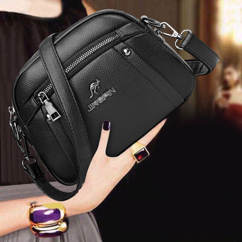 真皮质感软皮包包女2025新款百搭多层单肩斜挎包大容量女包妈妈包,箱包皮具/热销女包/男包,通用款女包,淘宝优惠券,粉丝福利购,淘宝优惠卷