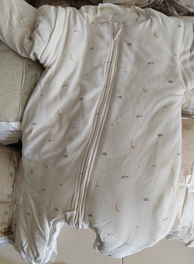 婴儿分腿睡袋秋冬纯棉男女宝宝防着凉新生儿衣服家居服睡袋睡衣
