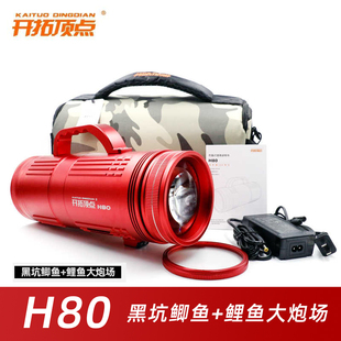 开拓顶点H80夜钓灯钓鱼灯柔光镜片亮度颜色自由调节黑坑休闲野钓