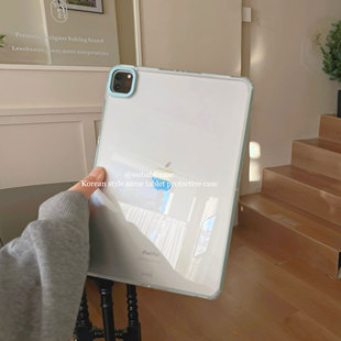 本硬壳」边不掉色2024 10代10.2 25pro11 10.9寸透明平板壳ipad13 10.5亚克力单后盖mini7 air6 webaby「2.0版