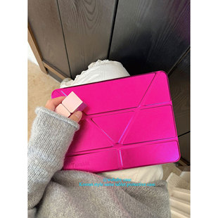 a16保护壳平板10代 webaby「留学派对 y＋3折翻盖pro11 」镭射ipad 10.9横竖10.2寸air13寸亚克力mini 耀眼