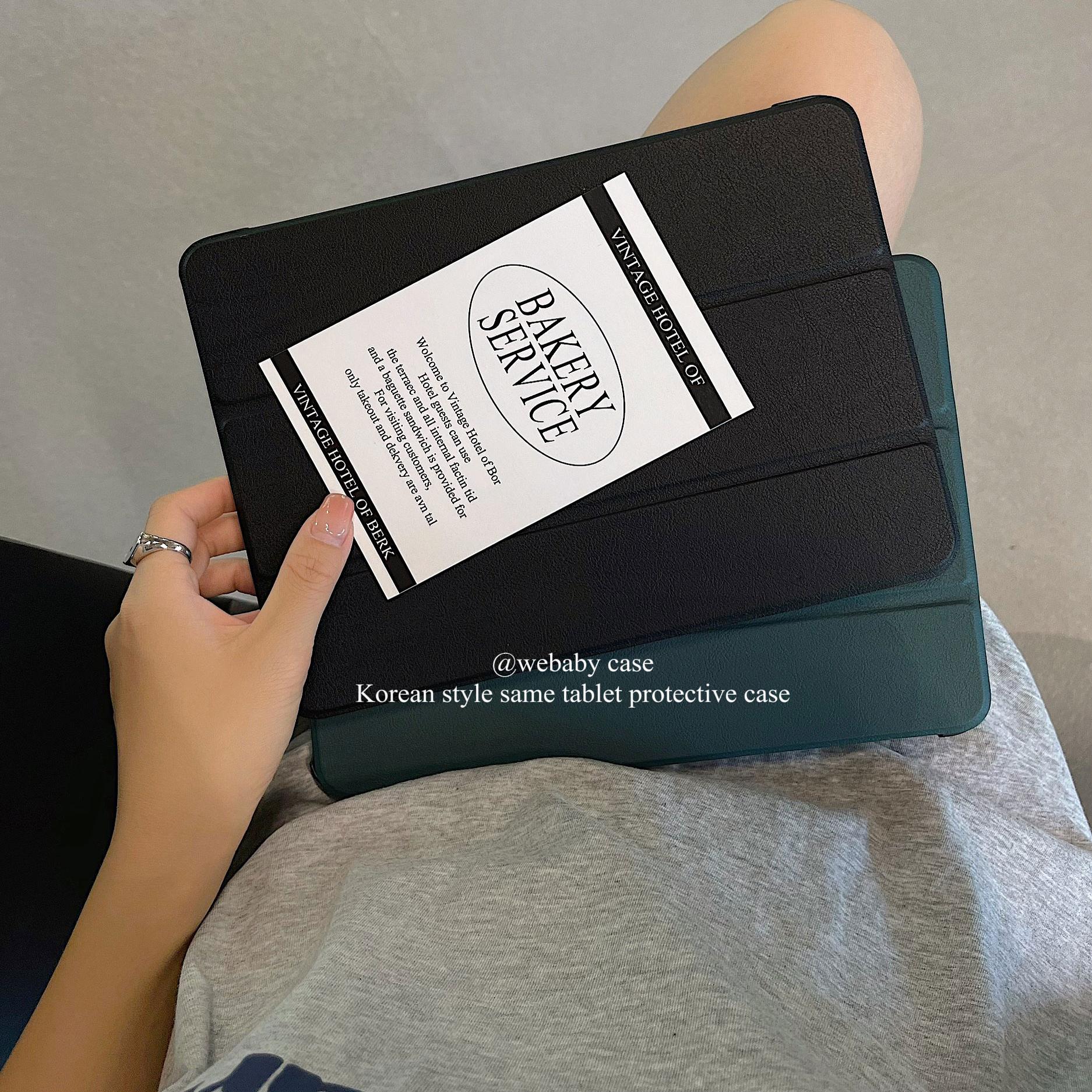 商务女孩ipad壳上班模式