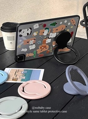 好用~可旋转支架/平板上下角度调整 圆圈贴  5色~桌面支撑稳/手提