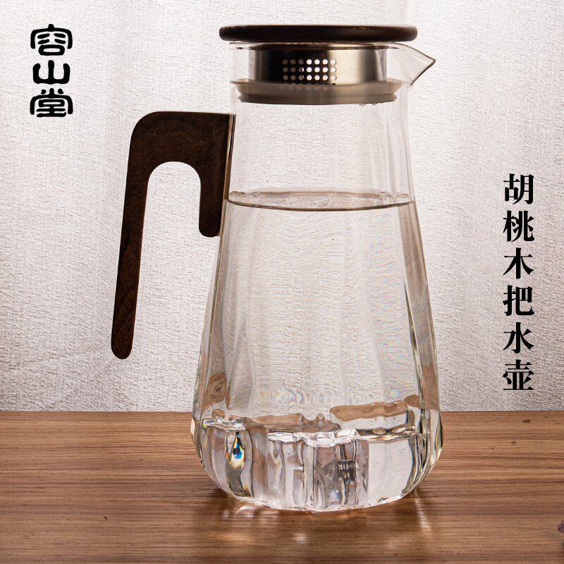 正版进口耐热玻璃冷水壶大容量凉水瓶水杯白开水壶家用花茶壶泡茶
