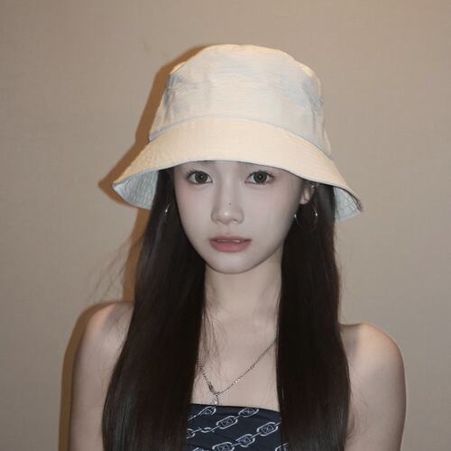 山姆进口经典透气日系纯色渔夫帽子女夏季户外防晒遮阳帽素颜遮脸