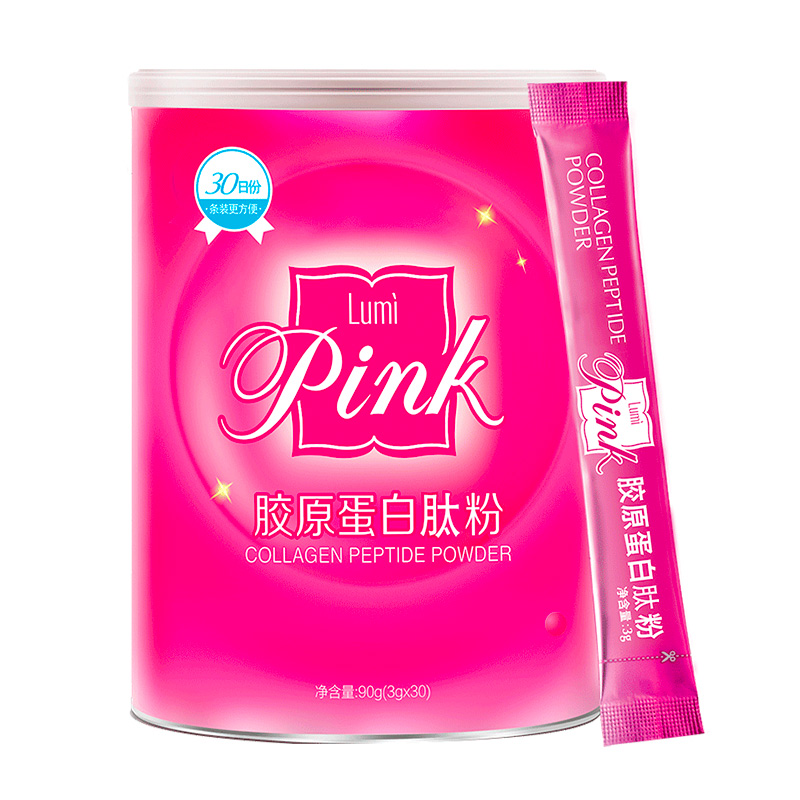 Lumi胶原蛋白粉 Pink粉3g*30支 深海鱼胶原蛋白肽 保健食品/膳食营养补充食品 胶原蛋白 原图主图