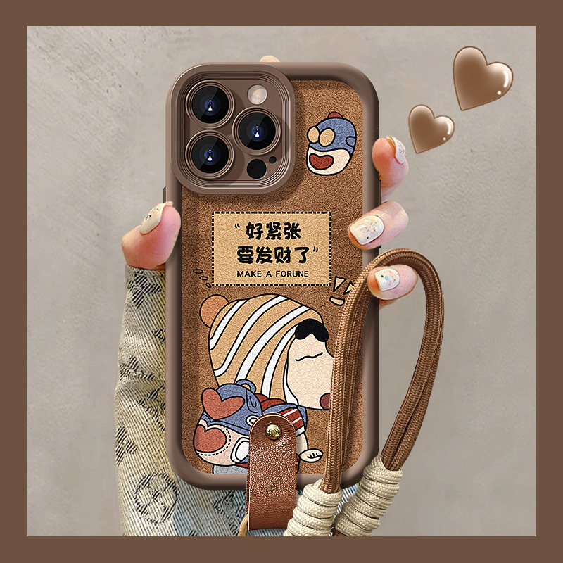 发财小新挂绳适用苹果16PRO