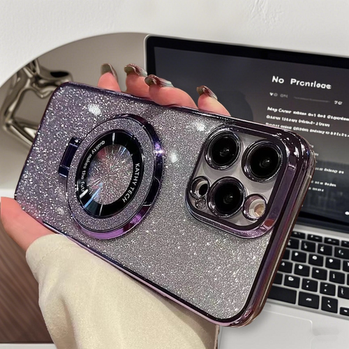 闪粉磁吸支架适用OPPO K12X 手机壳批发新款男女电镀保护全包保护套