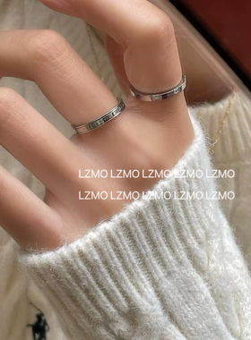钛钢不掉色暗恋字母女戒