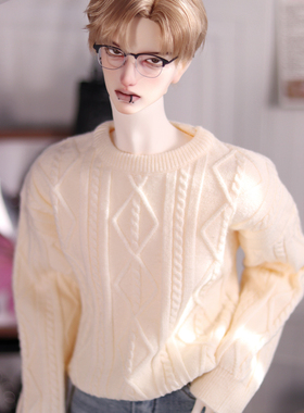 现货满68包邮 菱形麻花毛衣 三万院长肖恩bjd娃衣男壮叔普叔四分