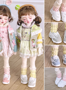 现货【满68包邮】三万院长BJD6分多色网格运动鞋子BJD娃用SD娃用