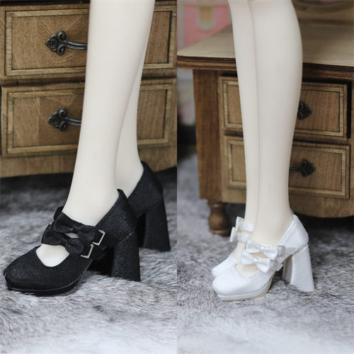 BJD3分DD/SDGR方头双带高跟鞋